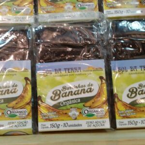 Barrinhas de Banana ZERO Orgânica Sol da Terra 150g