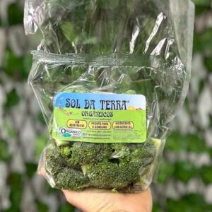 Linha Prática Brócolis cortado e higienizado orgânico 200g Sol da Terra