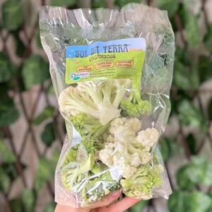 Linha Prática Mix Couve flor e brócolis higienizados orgânicos 250g Sol da Terra