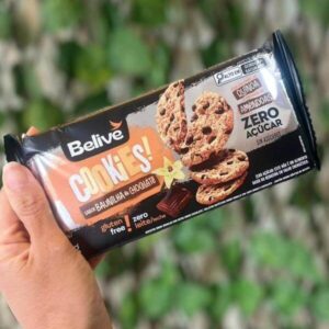 Cookies Double Chocolate Sem glúten, sem leite e açúcar 67g Belive