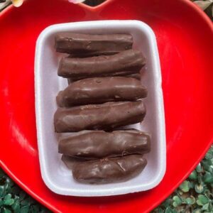Banana Passa Orgânica com cobertura de chocolate meio amargo sem açúcar 250g