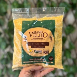Flocos de Milho pra Cuscuz (flocão) Orgânico 500g Mano Velho