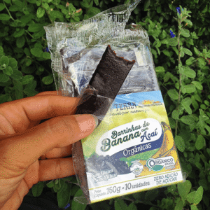 Barrinhas de Banana ZERO COM AÇAÍ Orgânica Sol da Terra 150g