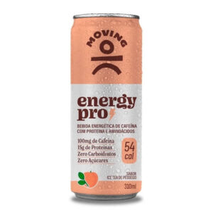 Energético Moving Energy Pro Ice Tea Pêssego 310ml Zero Açucar